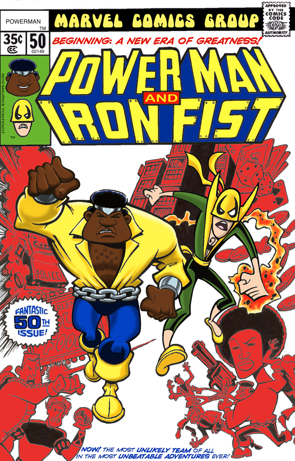 Power Man & Iron Fist #50 by Maurice Fontenot